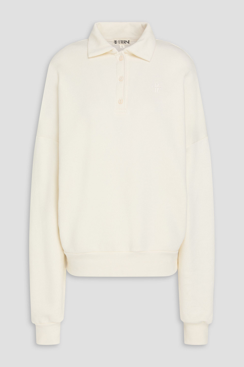 Éterne French Cotton And Modal-blend Terry Sweatshirt In White