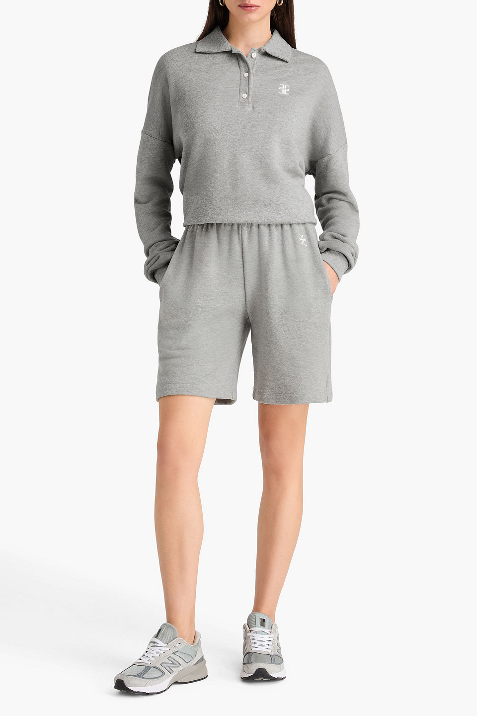  éterne - Sweatshirt Aus Frottee Aus Einer Baumwoll-modalmischung - Grau - Xs 