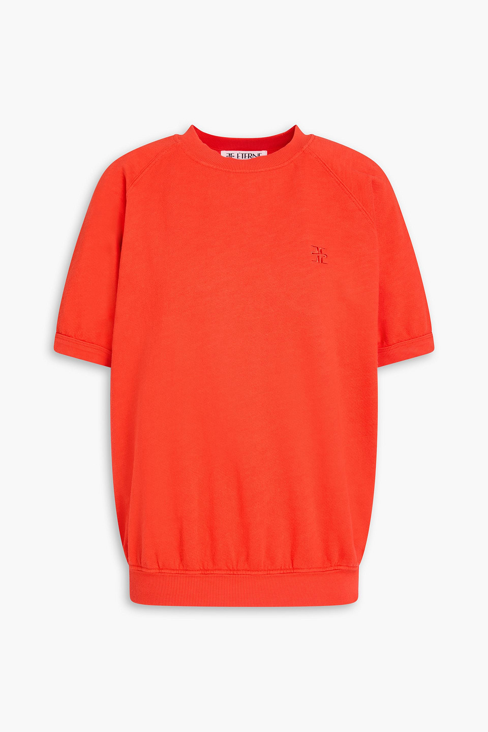 Éterne French Cotton-terry Sweatshirt In Red