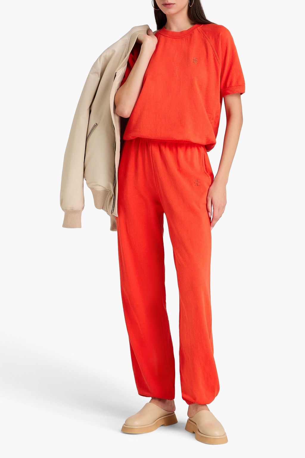 ÉTERNE سويت شيرت من قطن تيري فرنسي مطاطي