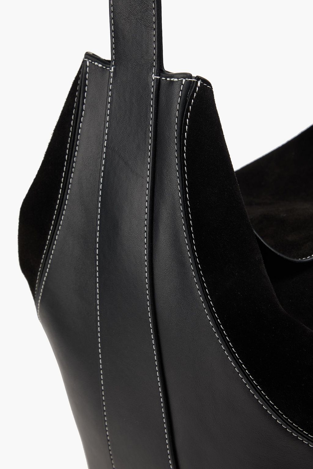 NEOUS حقيبة توت "بافو" من الجلد وجلد السويد