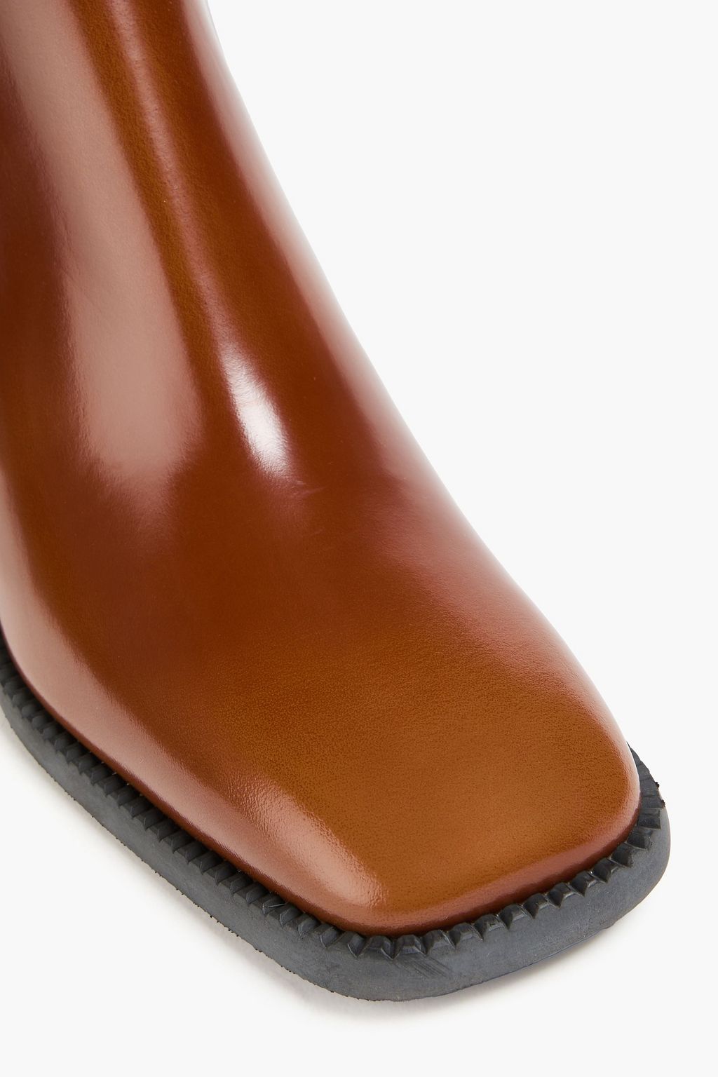 TOD'S Glossed-leather ankle boots