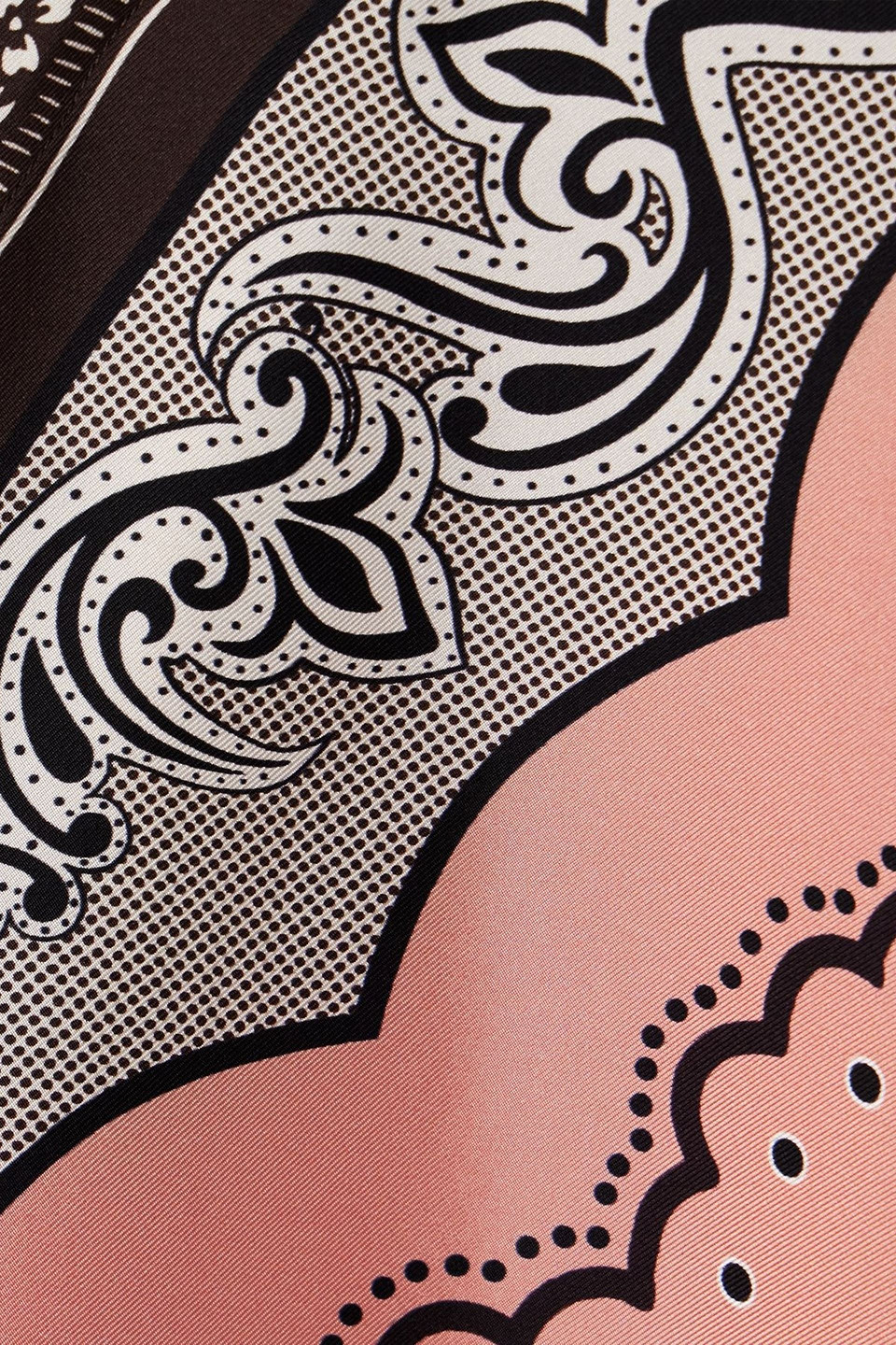 La Doublej Muumuu Oversized Printed Silk-twill Maxi Dress In Pink