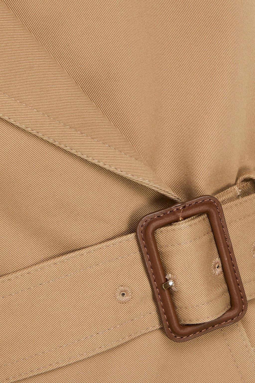 FRAME Belted cotton-twill jacket