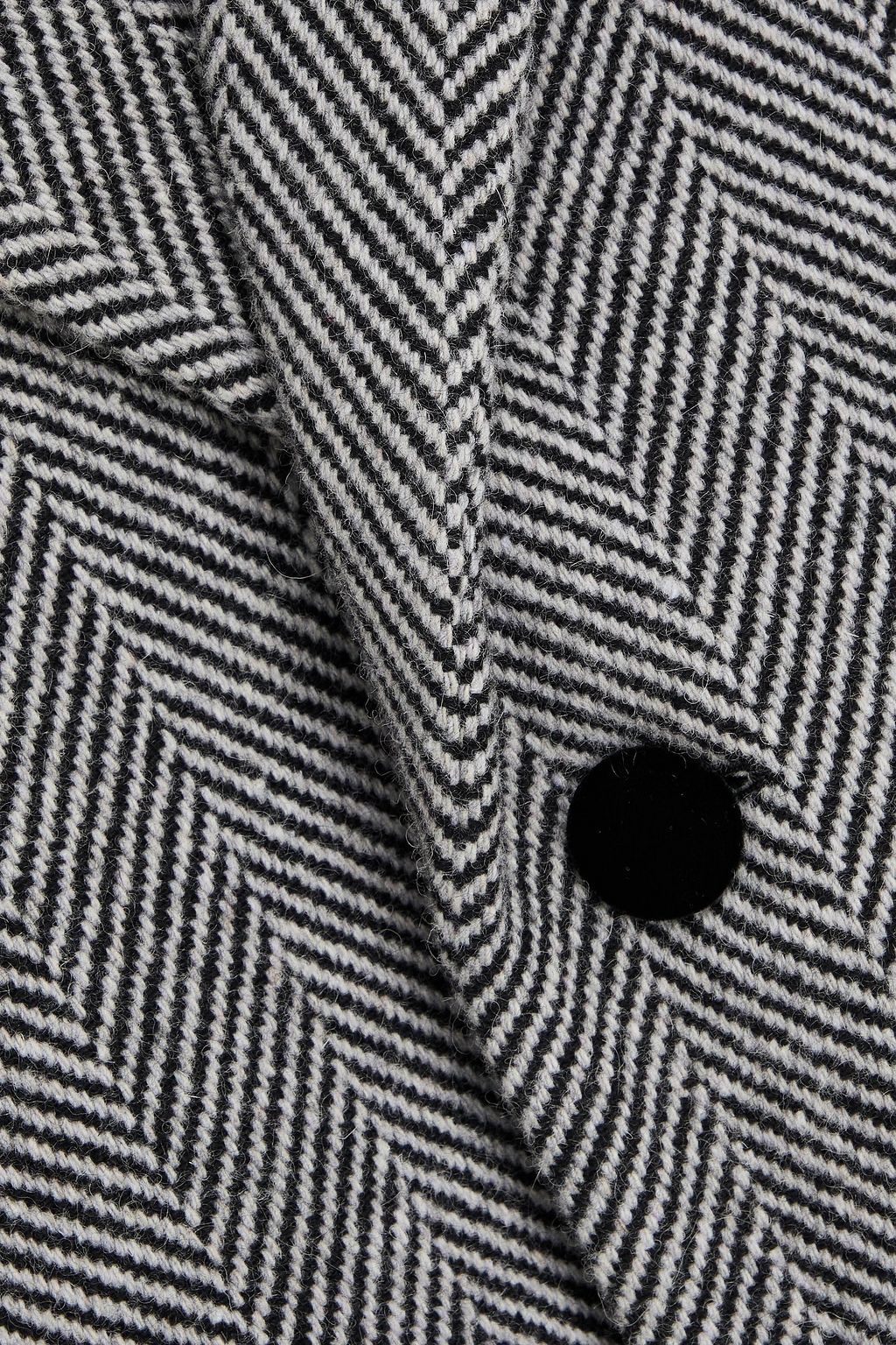 FRAME Herringbone wool-blend felt coat