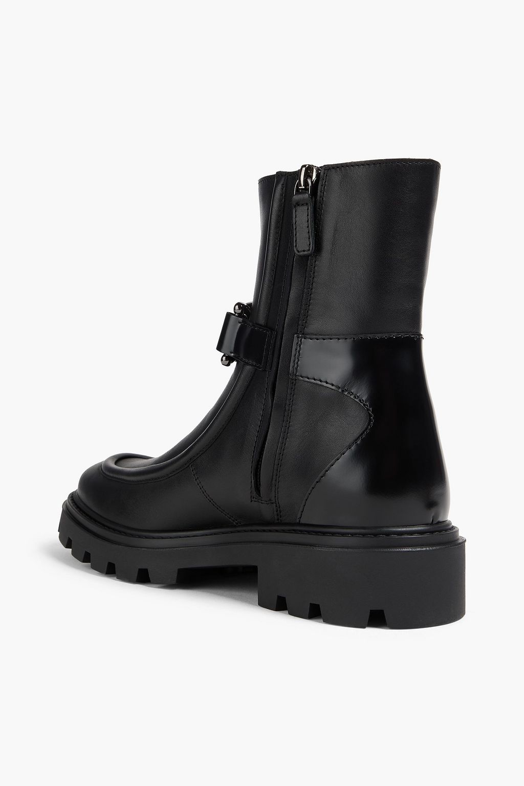 TOD'S Embellished leather ankle boots