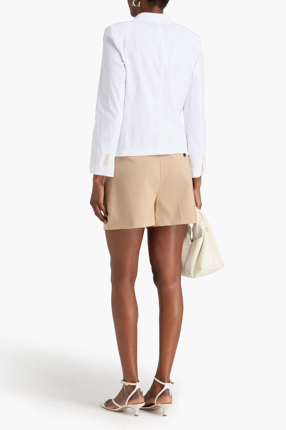  Theory - Linen-blend Blazer - White - Us 10 