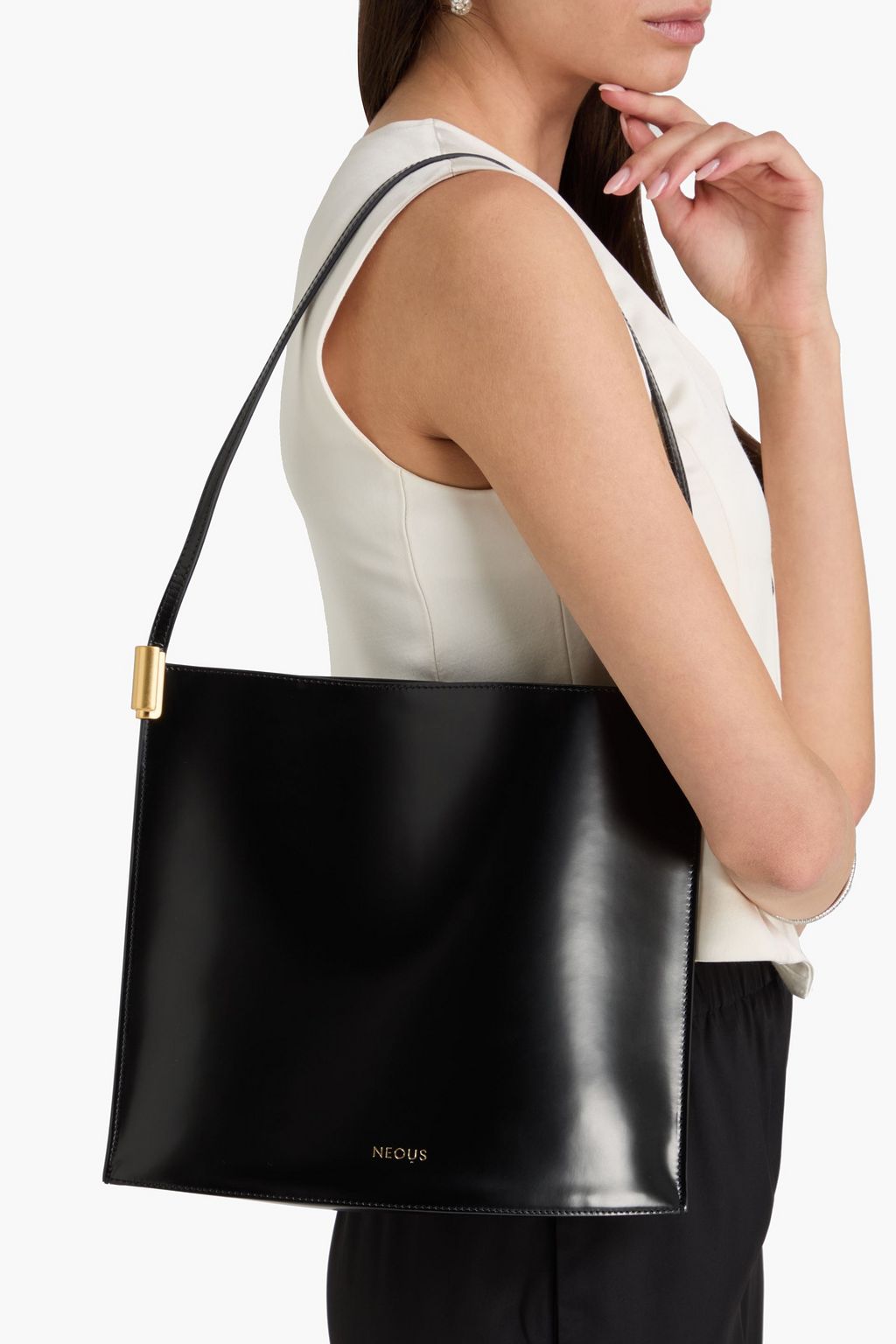 NEOUS Dora leather shoulder bag
