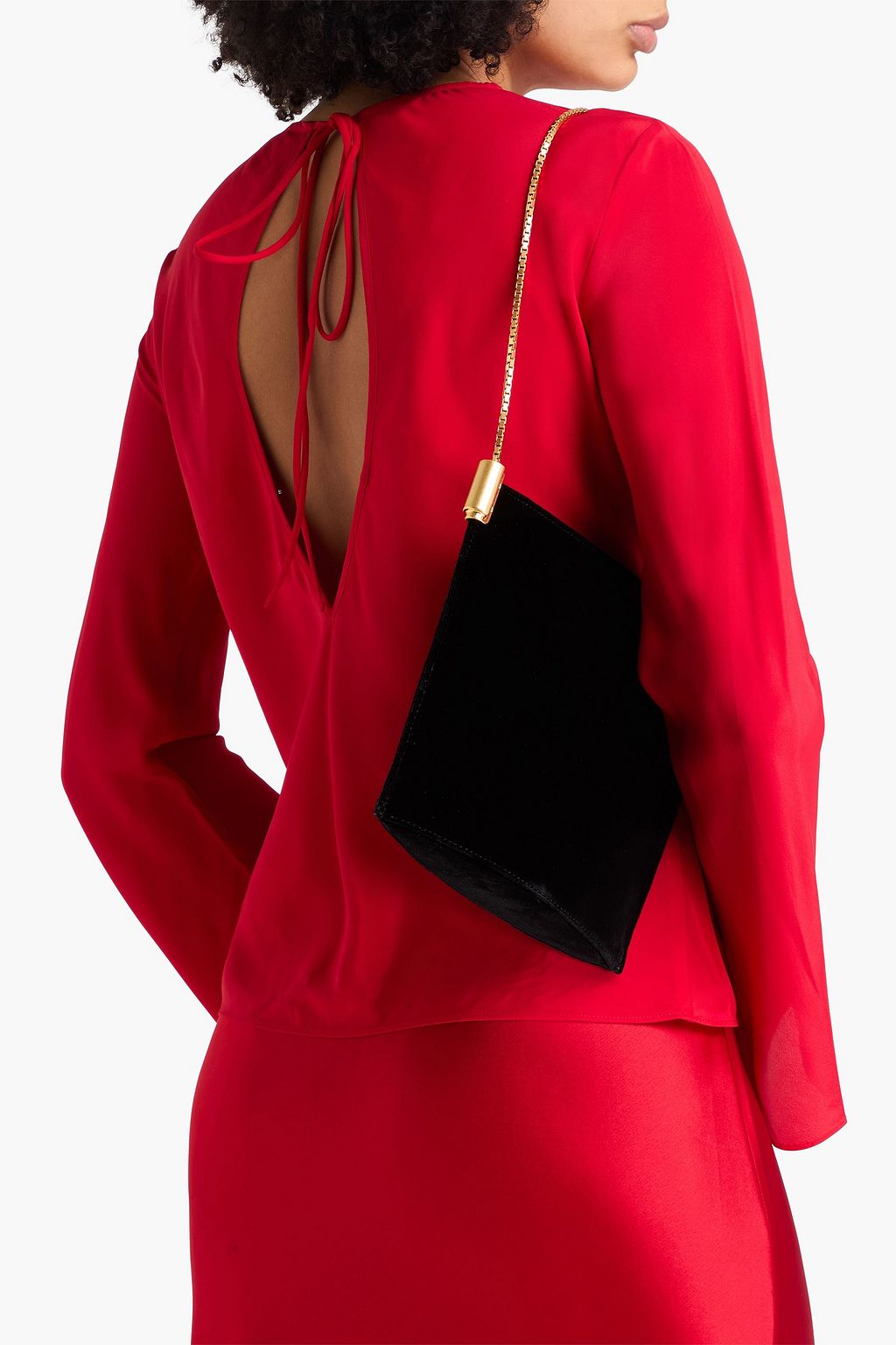 NEOUS Dorado velvet shoulder bag