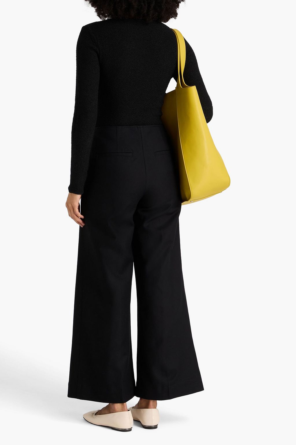 TOTEME Cotton-twill wide-leg pants