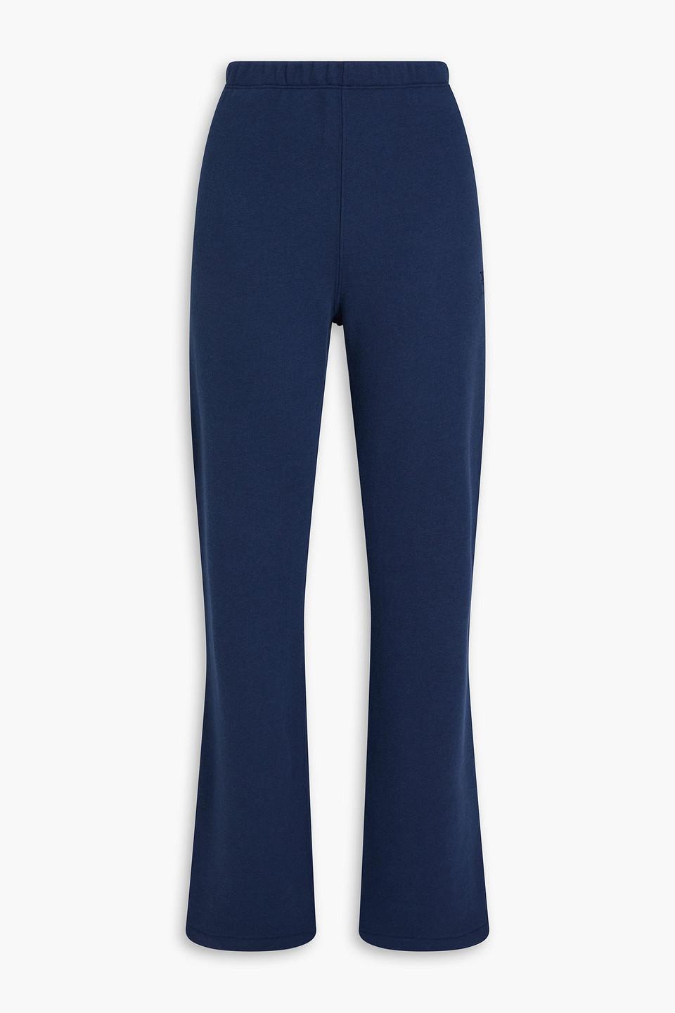 Éterne Cotton And Modal-blend French Terry Track Trousers In Blue