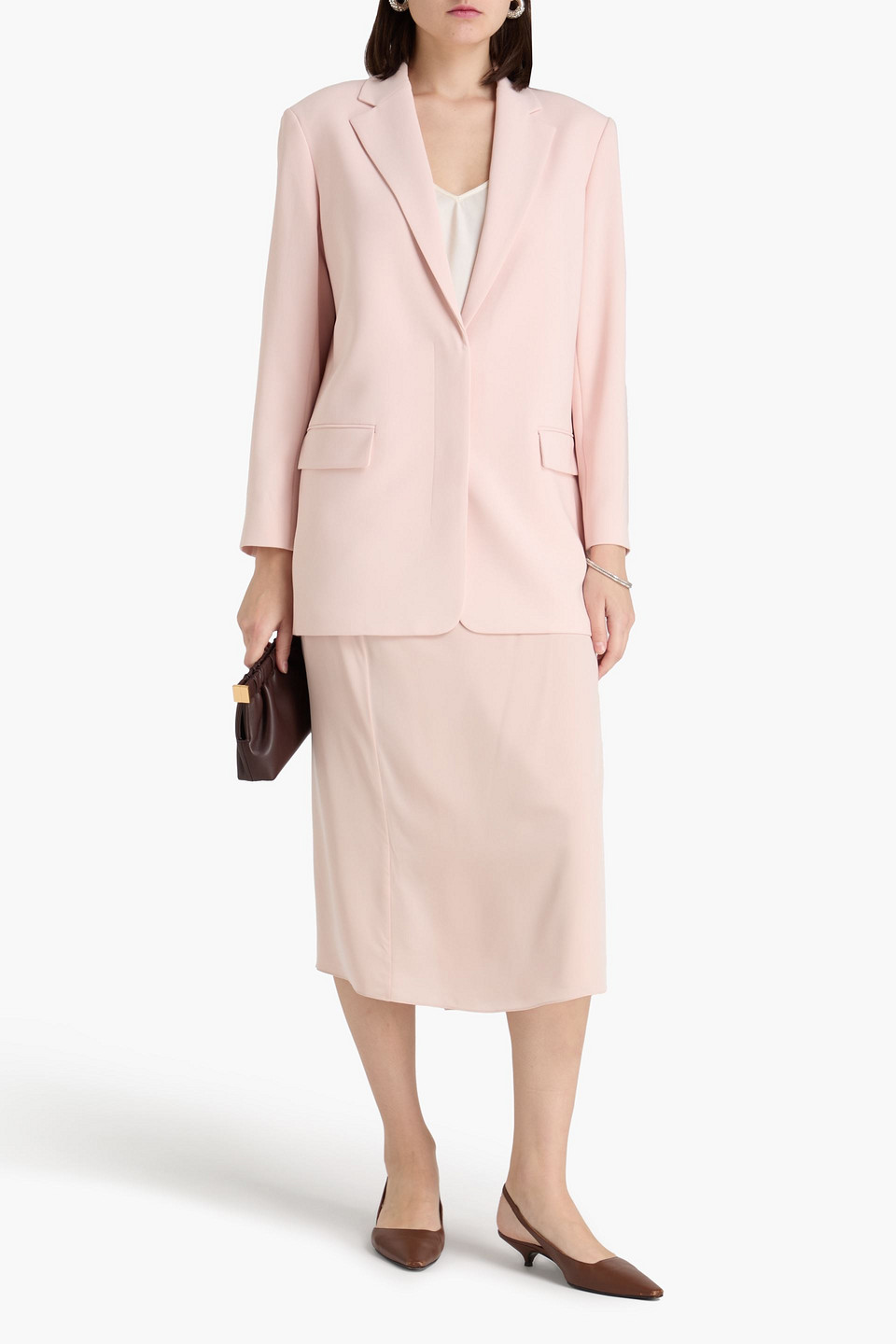  Theory - Blazer Aus Crêpe - Pink - Xs/s 