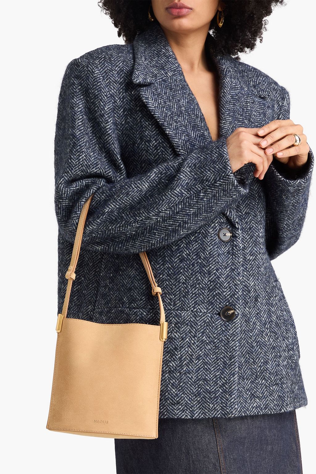 NEOUS Dora suede shoulder bag