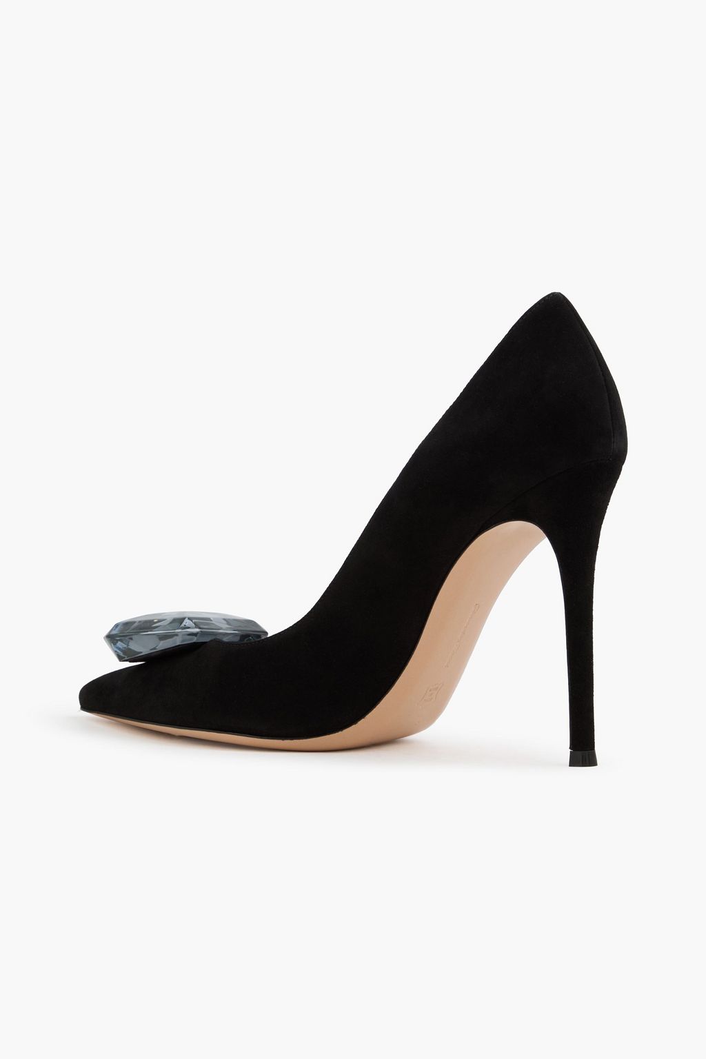GIANVITO ROSSI Jaipur embellished suede pumps
