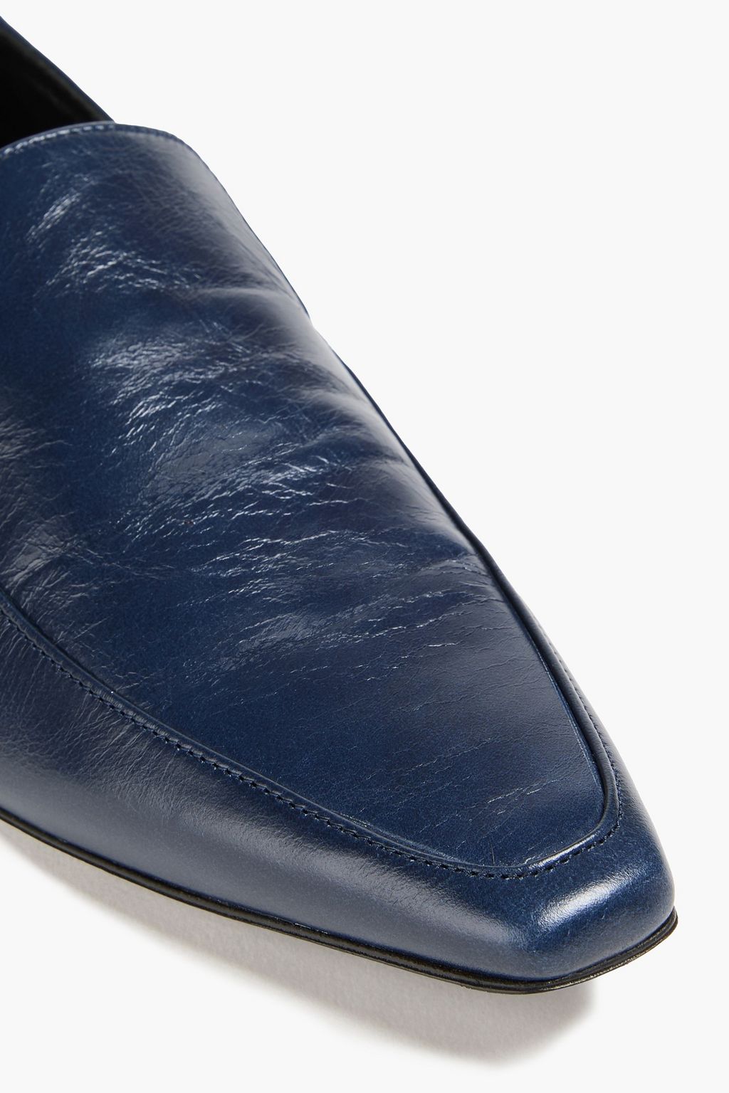 REJINA PYO حذاء لوفر من الجلد بكعب قابل للطي