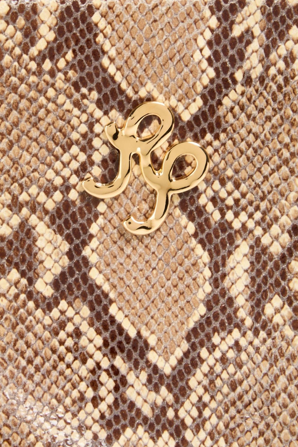 REJINA PYO حقيبة توت "لوسي" من الجلد بنقشة جلد الثعبان