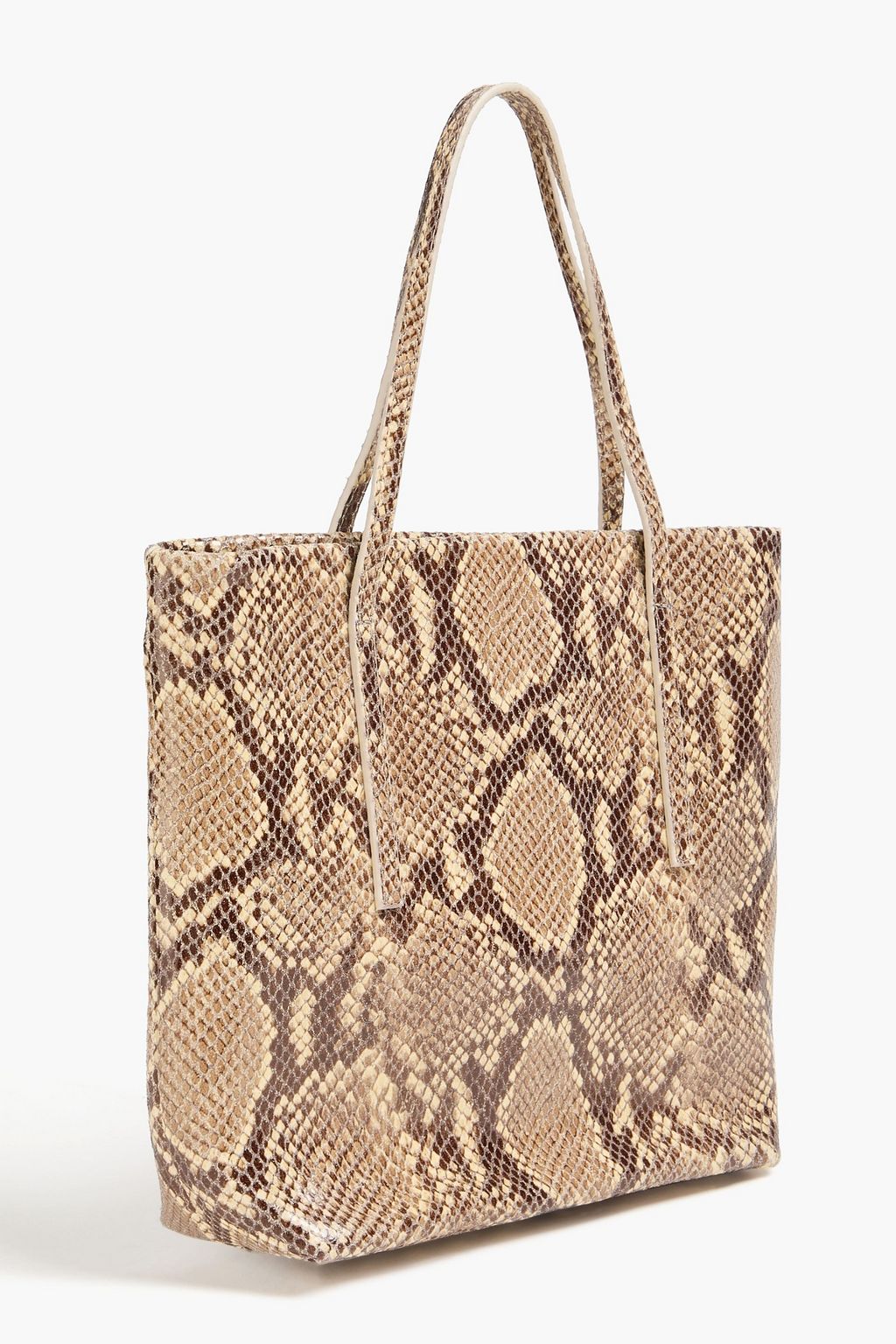 REJINA PYO حقيبة توت "لوسي" من الجلد بنقشة جلد الثعبان