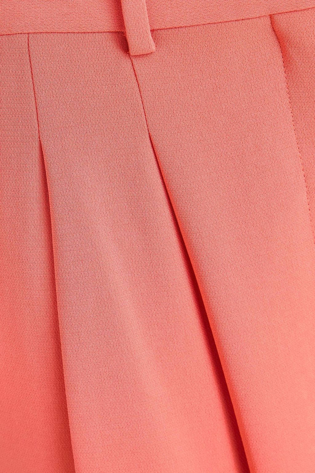 THEORY Pleated crepe wide-leg pants