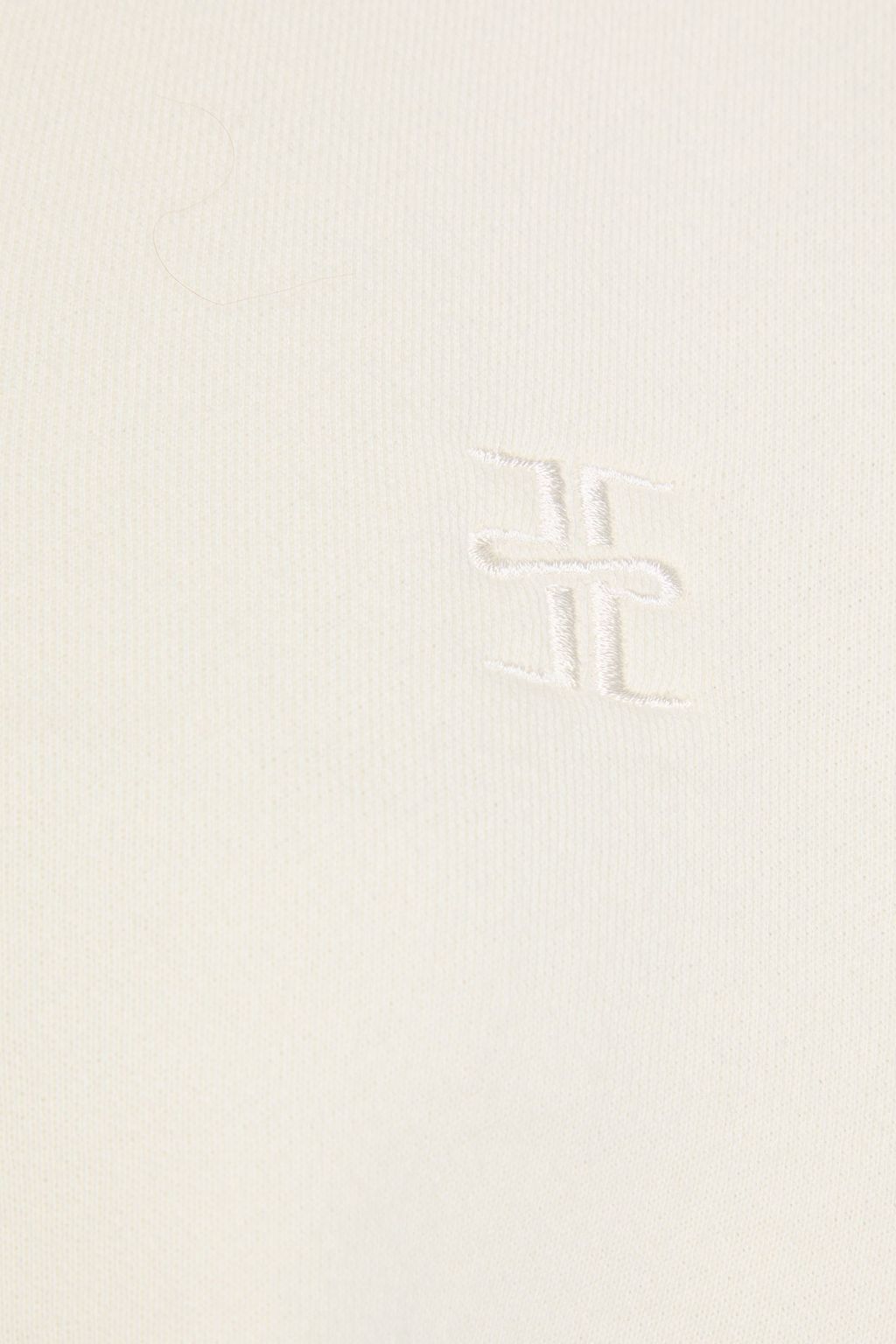 ÉTERNE Cropped cotton and modal-blend French terry sweatshirt