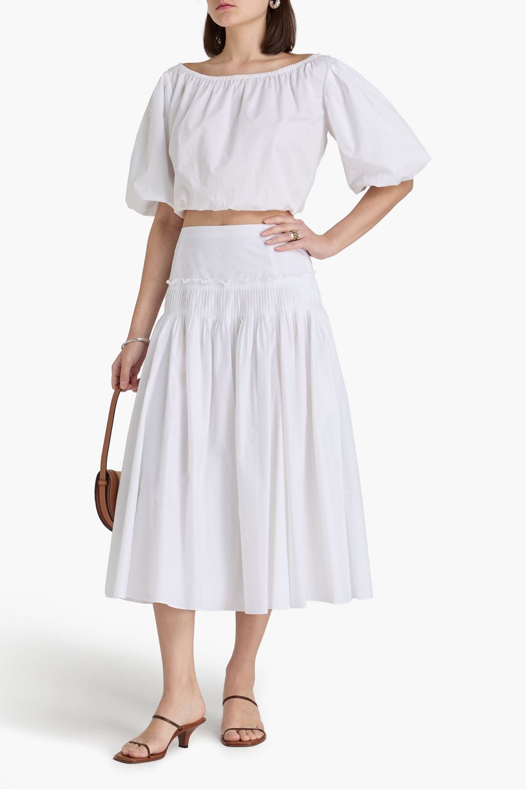 off shoulder maxi white dress Elegant Off Shoulder White Tie-Up Ruffle Maxi Dress S / White
