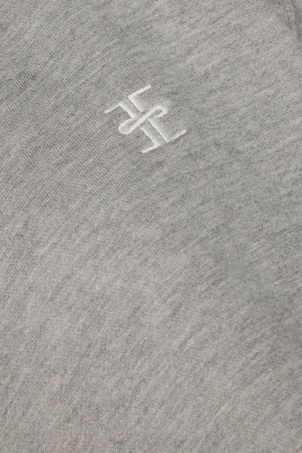 ÉTERNE Cropped cotton and modal-blend French terry sweatshirt