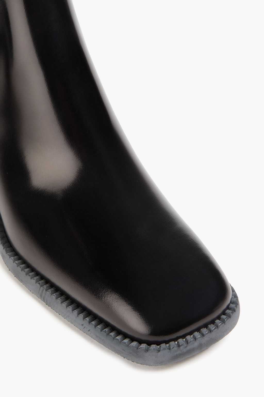 TOD'S Glossed-leather ankle boots
