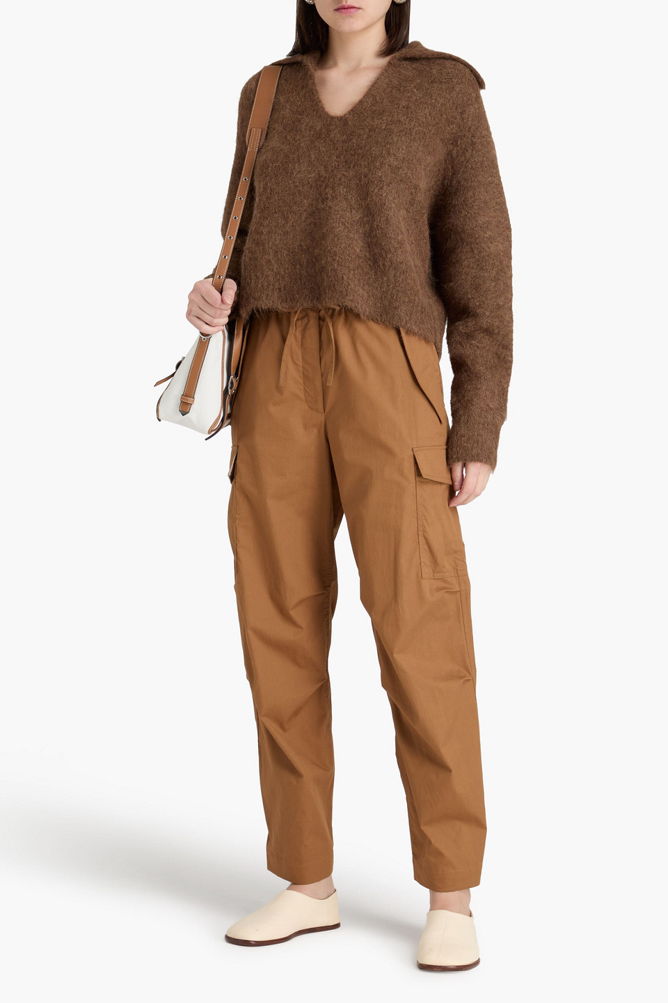  Theory - Cargohose Aus Baumwoll-twill - Braun - S 