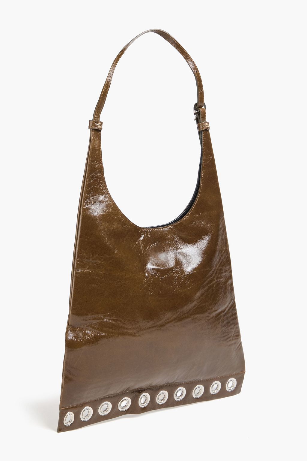 REJINA PYO حقيبة كتف "سييرا" من الجلد مزيّنة بحلقات معدنية