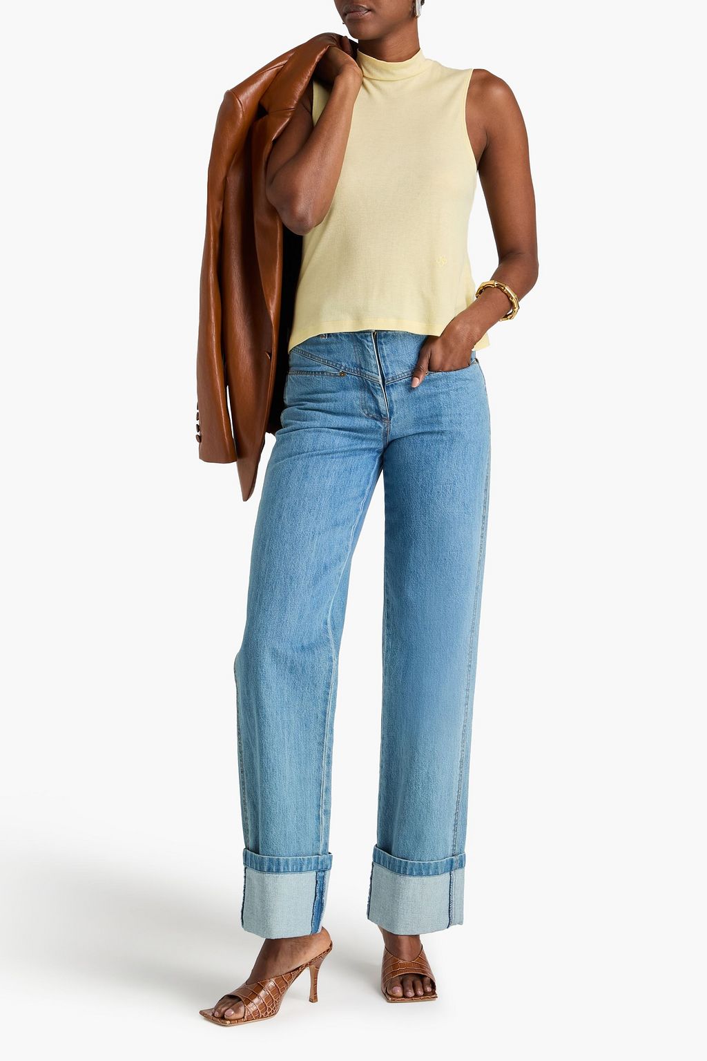 REJINA PYO Bryn Lyocell-jersey top