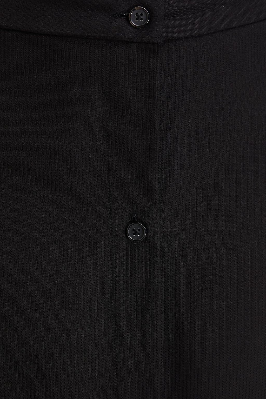 TOTEME Striped cotton-jacquard midi skirt