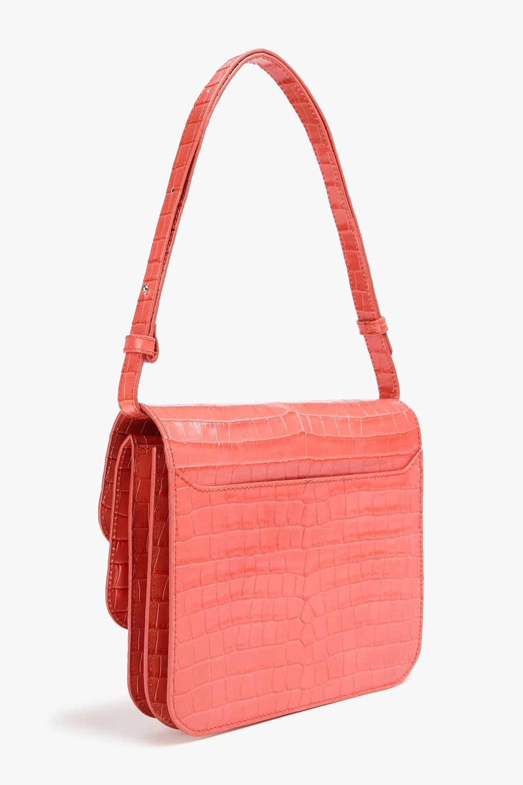 REJINA PYO حقيبة كتف "آنا" من الجلد بنقشة جلد التمساح