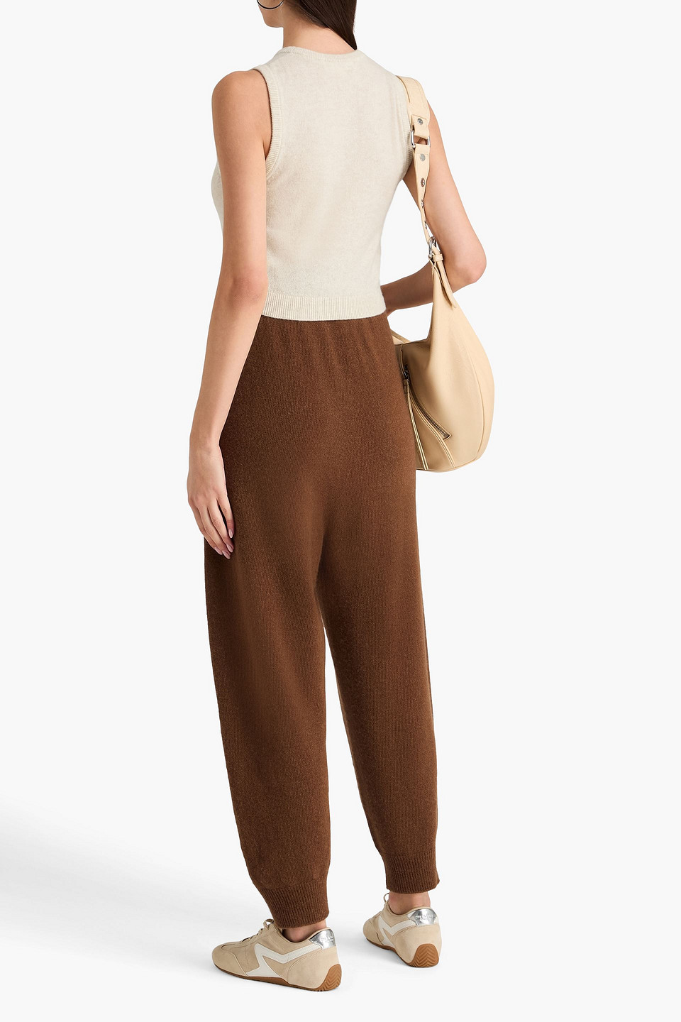  éterne - Sawyer Cropped Cashmere Top - Neutral - L/xl 