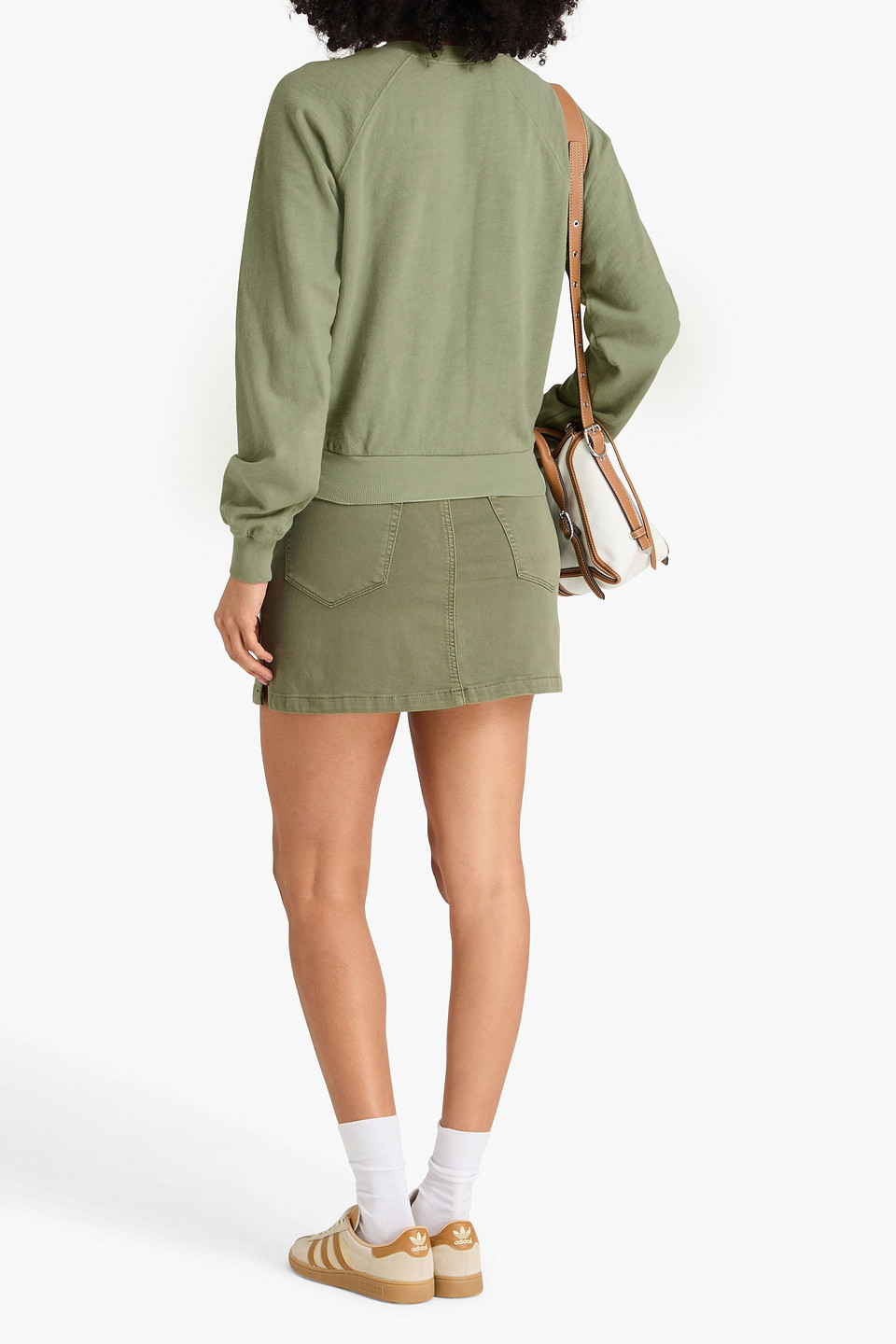  éterne - Sweatshirt Aus Baumwollfrottee - Grün - L 