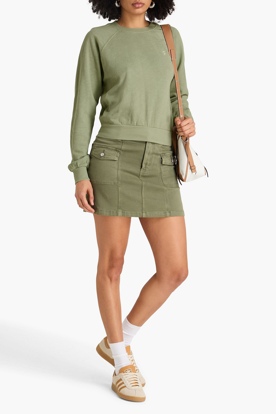  éterne - Sweatshirt Aus Baumwollfrottee - Grün - L 