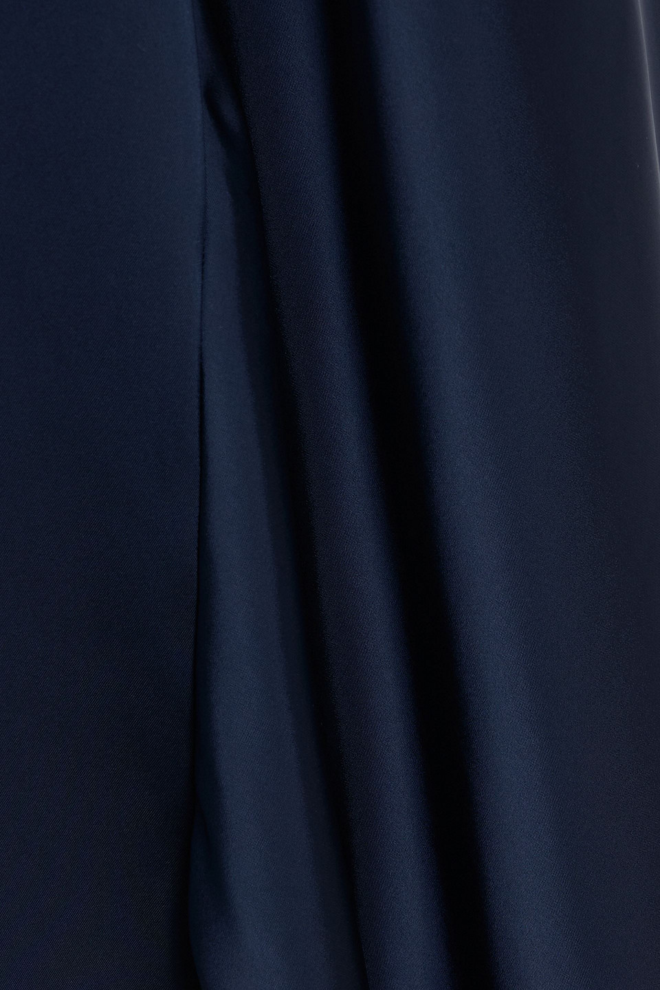 Weekend Max Mara Aia Satin Midi Skirt In Blue