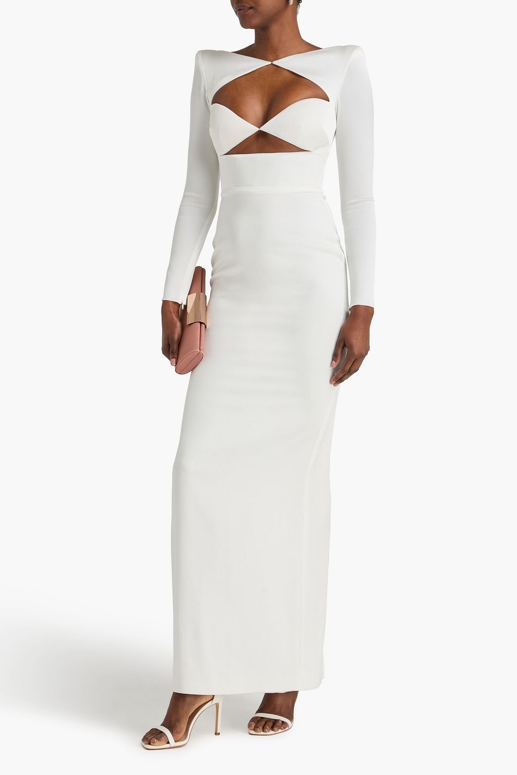 ALEX PERRY Cutout satin-crepe maxi dress | THE OUTNET