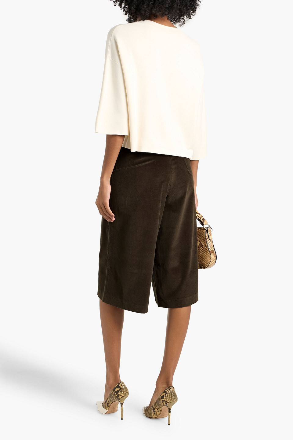 Weekend Max Mara Amato Stretch-knit Sweater In White