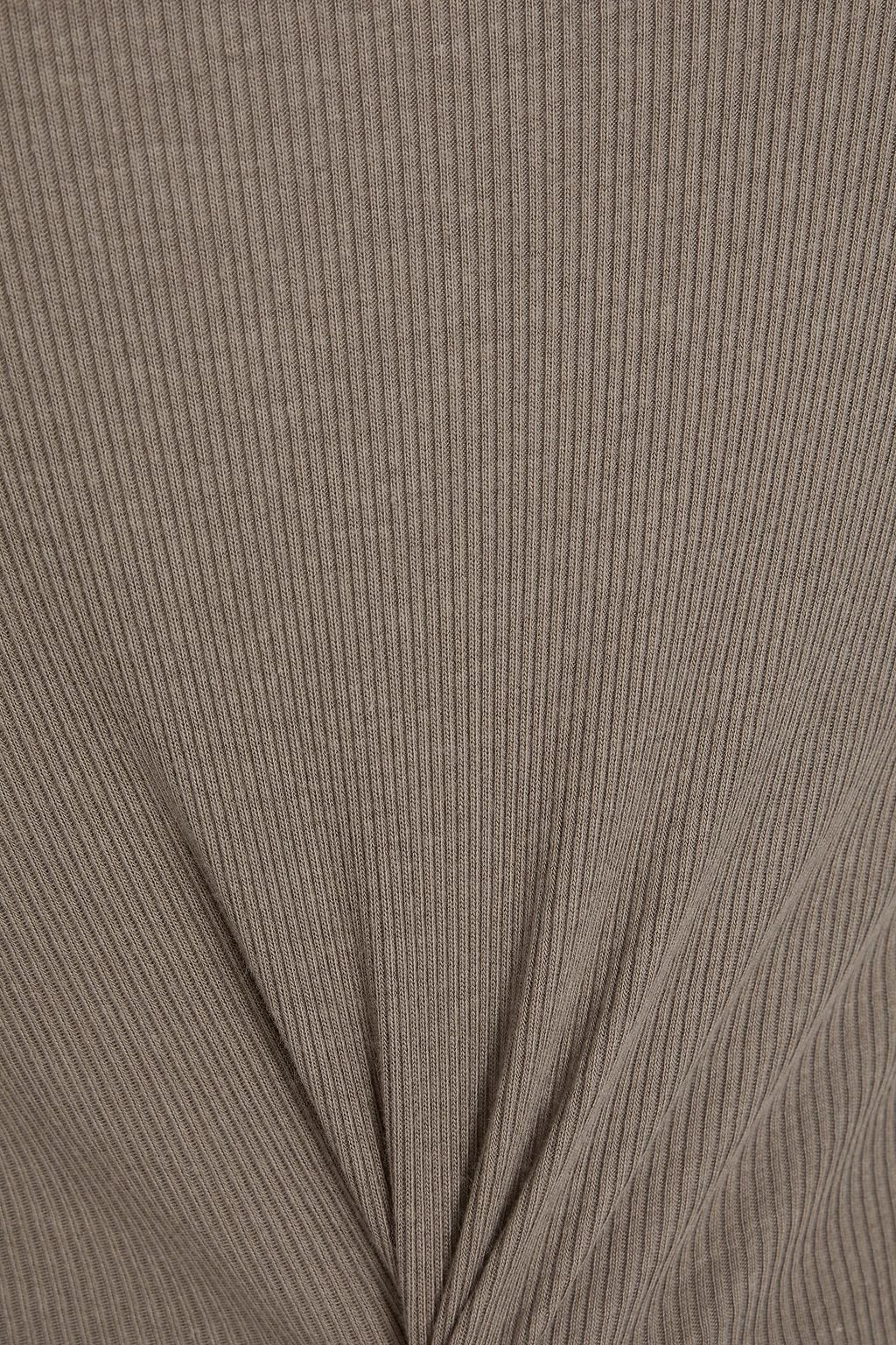 ÉTERNE Ribbed jersey maxi dress