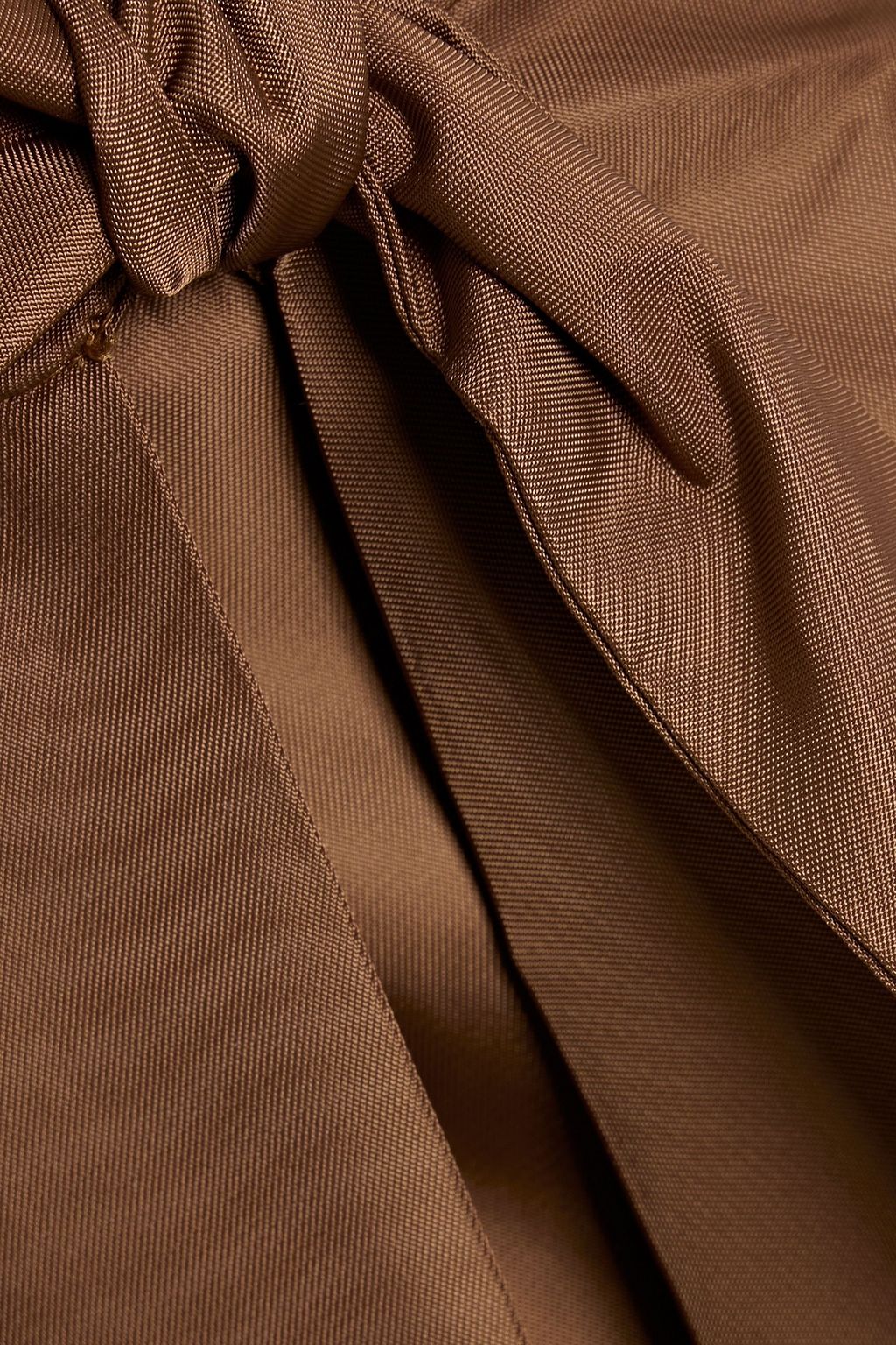 WEEKEND MAX MARA Tema pleated taffeta midi wrap skirt