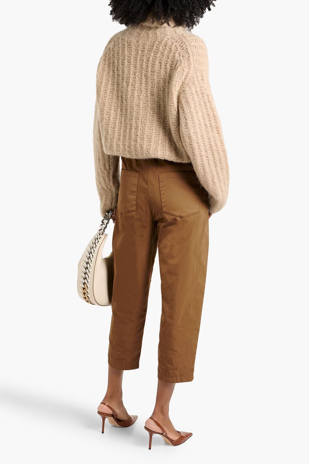 MAX MARA Candore cropped twill tapered pants