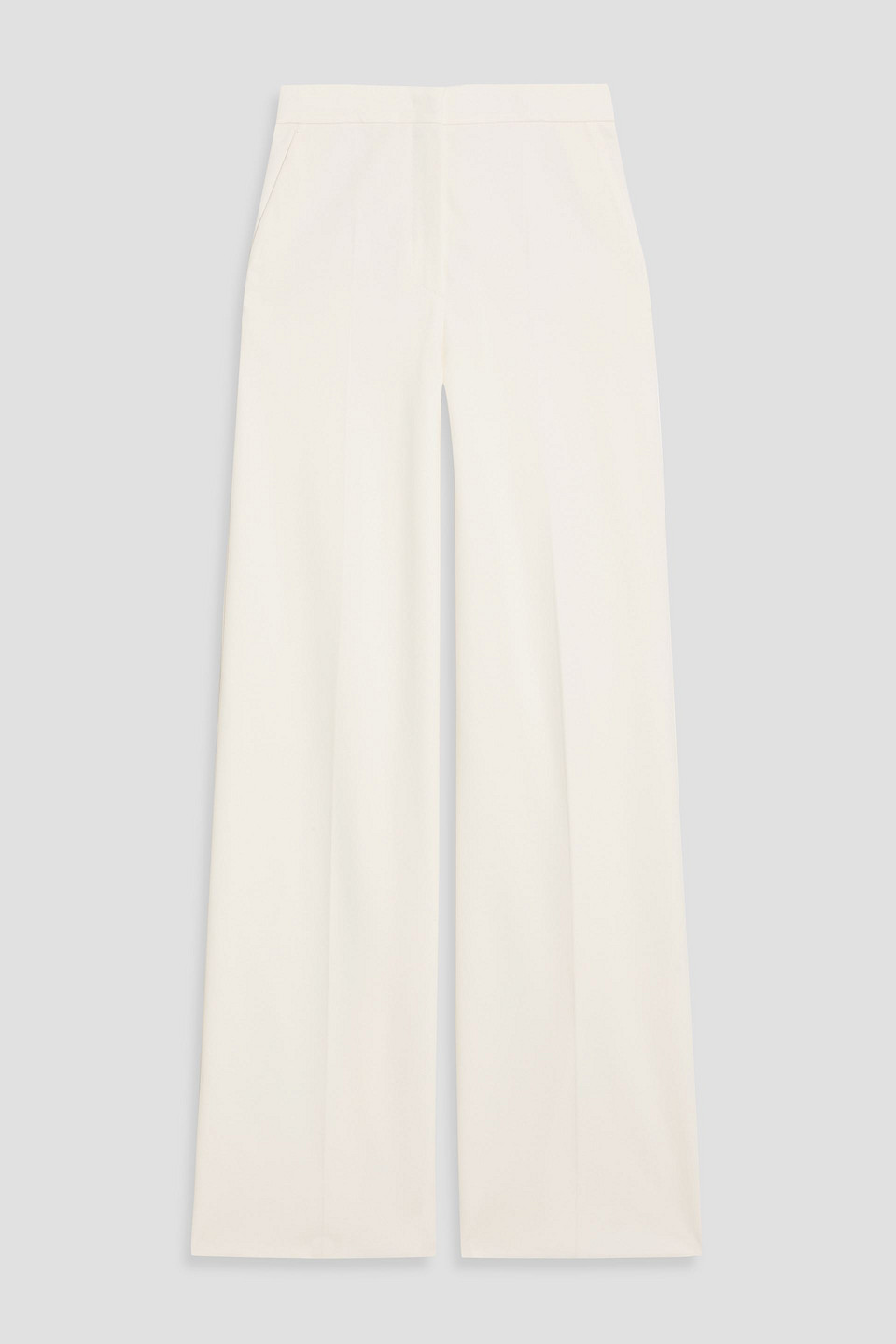 Max Mara Turku Jersey Wide-leg Pants In White