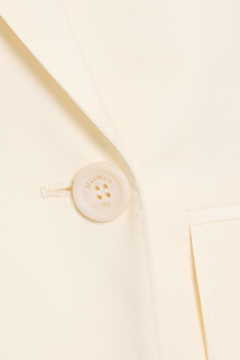 Max Mara Elegia Double-breasted Wool-crepe Blazer In Neutral