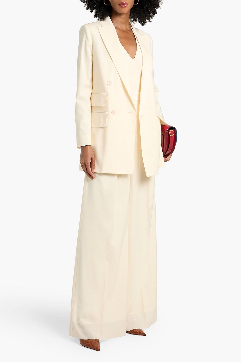 MAX MARA Elegia double-breasted wool-crepe blazer