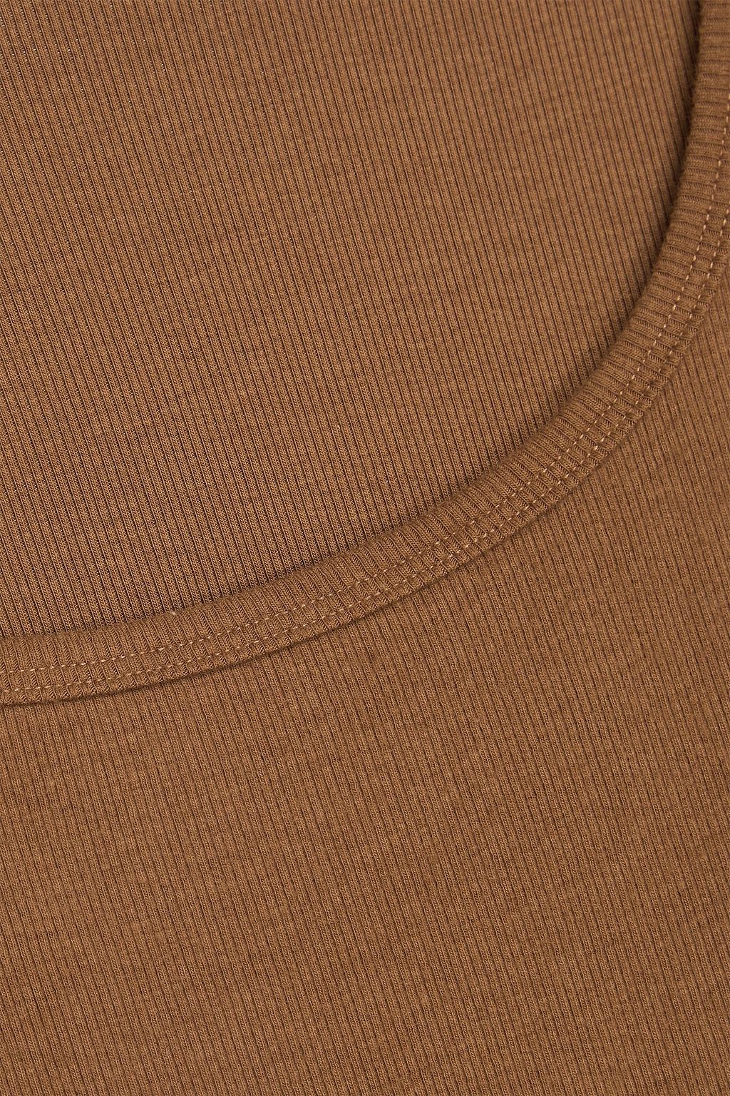 ÉTERNE Ribbed jersey maxi dress