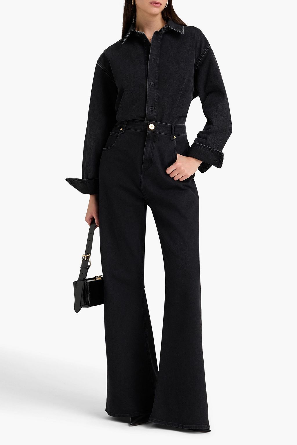 BALMAIN High-rise flared jeans