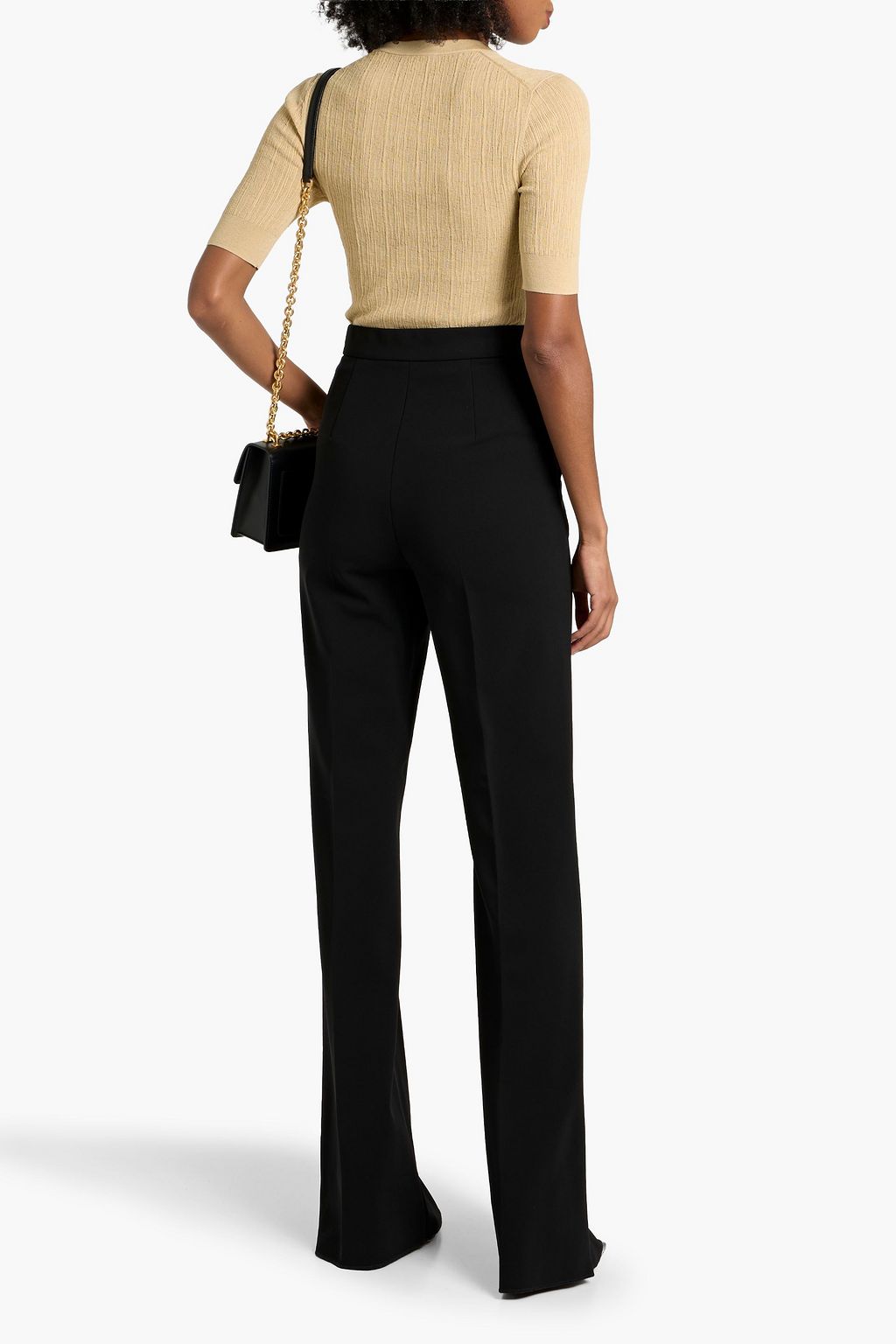 MAX MARA Norcia stretch-cady flared pants