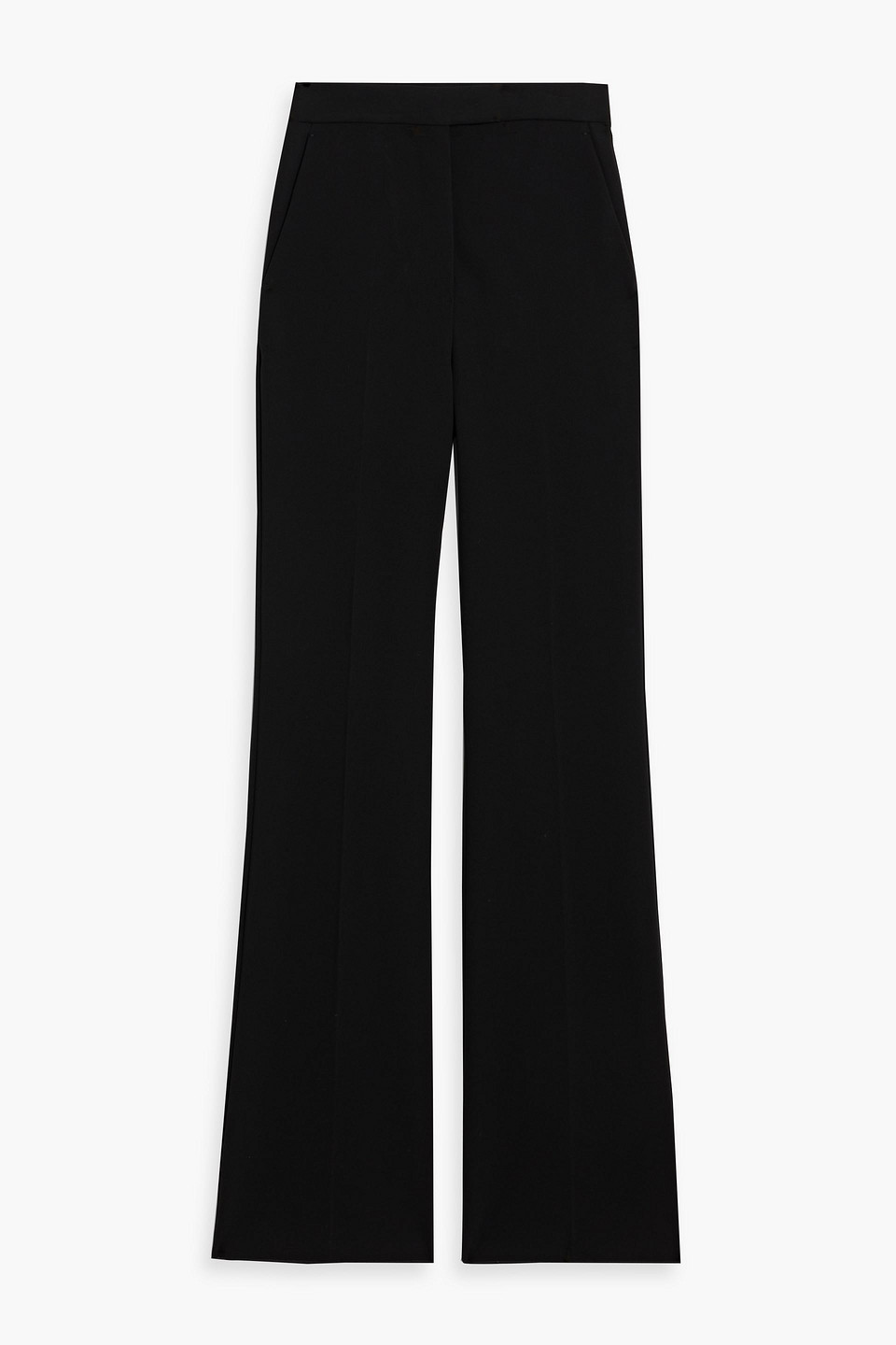Max Mara Norcia Stretch-cady Flared Pants In Black