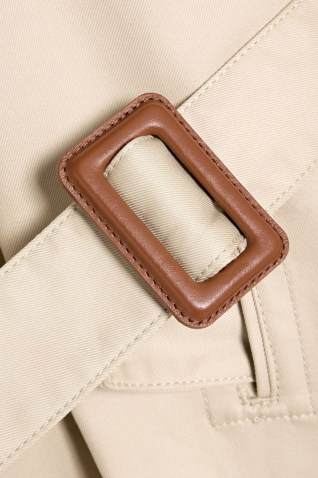 MAX MARA Agape belted cotton-twill jacket