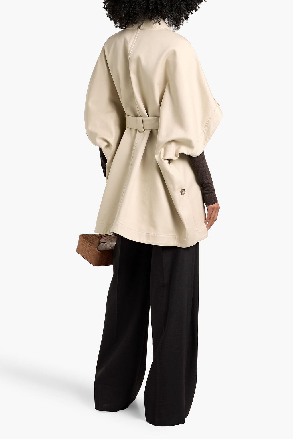 MAX MARA Agape belted cotton-twill jacket
