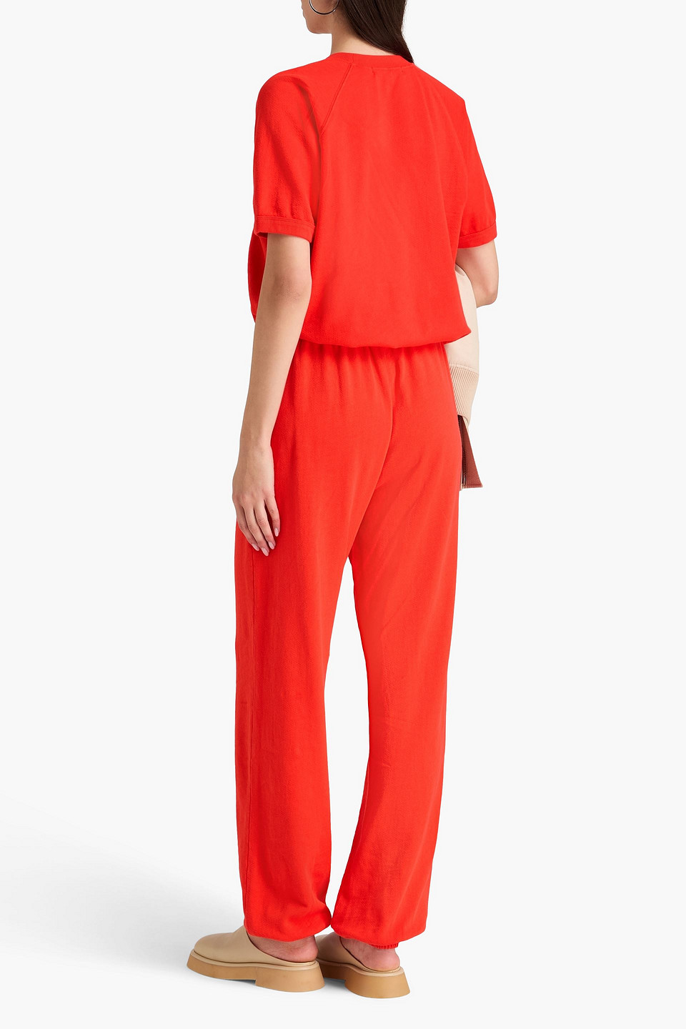  éterne - Track Pants Aus Baumwollfrottee - Rot - Xs 